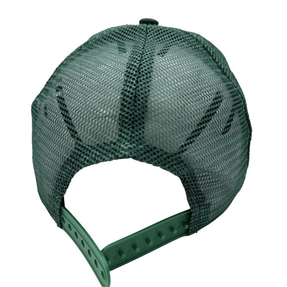 Jameson Logo Snapback Trucker Hat –Emerald Green Mesh Adjustable Cap Minimalist - Picture 8 of 12
